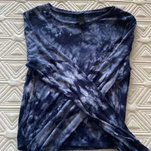 Blue tie dye long sleeve